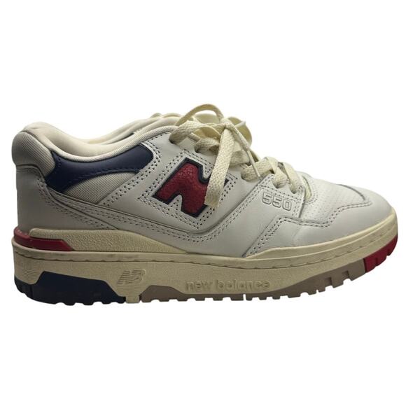 New Balance 550 x Aime Leon Dore White Navy Red Size W6.5 - Picture 3 of 7